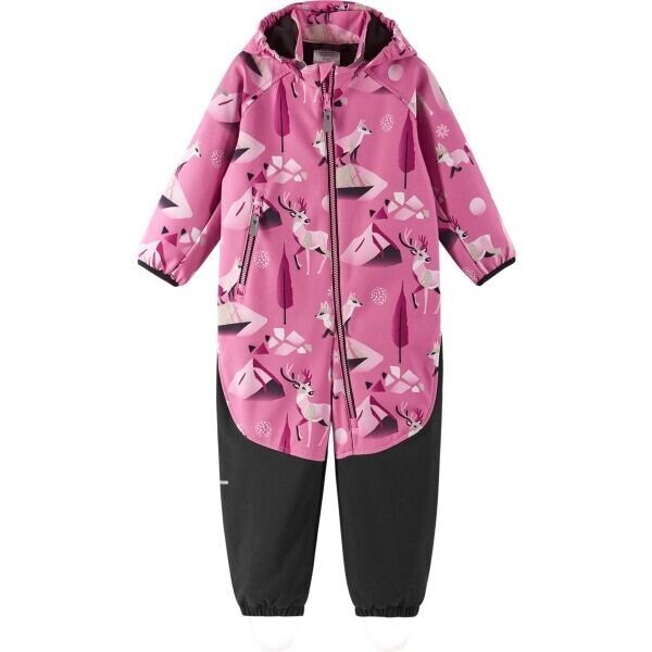 REIMA MJOSA Dětský softshellový overal, růžová, velikost