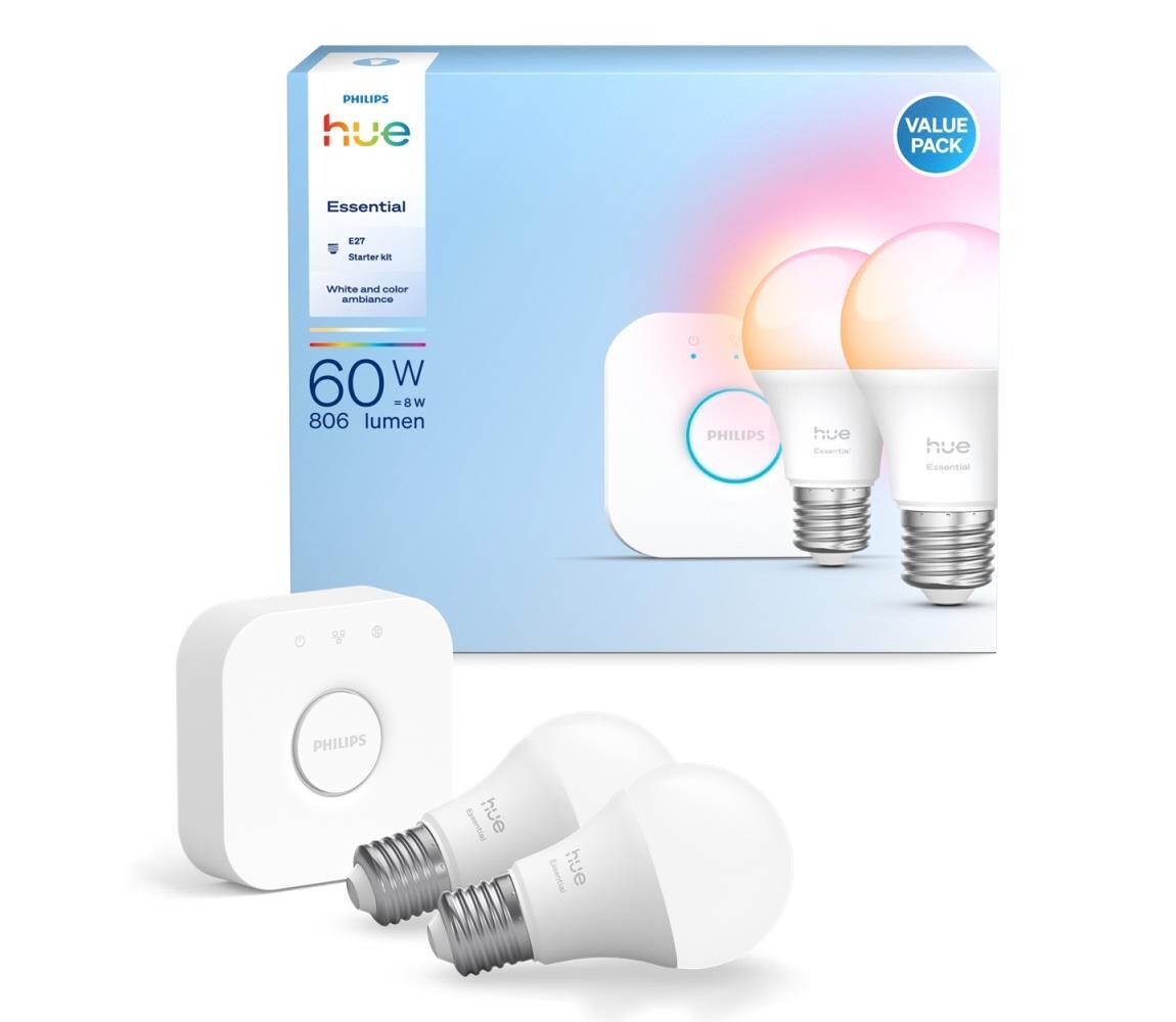 Philips Základní sada Philips Hue WACA 2xE27/8W/230V 2200-6500K + zařízení k propojení