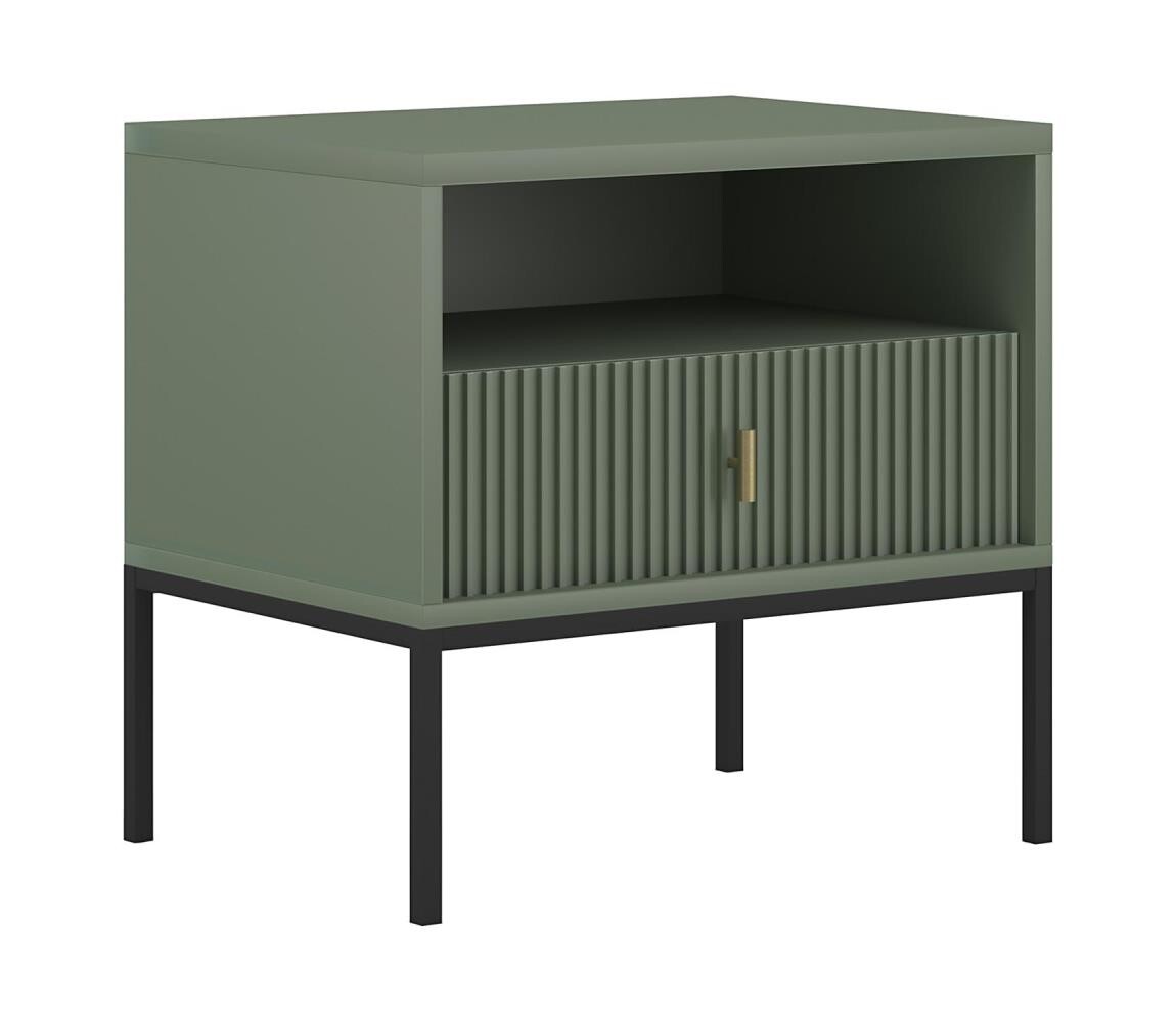 Wipmeb Sp. z o.o Noční stolek SUE zelená/černá