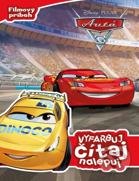 Autá 3: Vyfarbuj, čítaj, nalepuj - Egmont SK