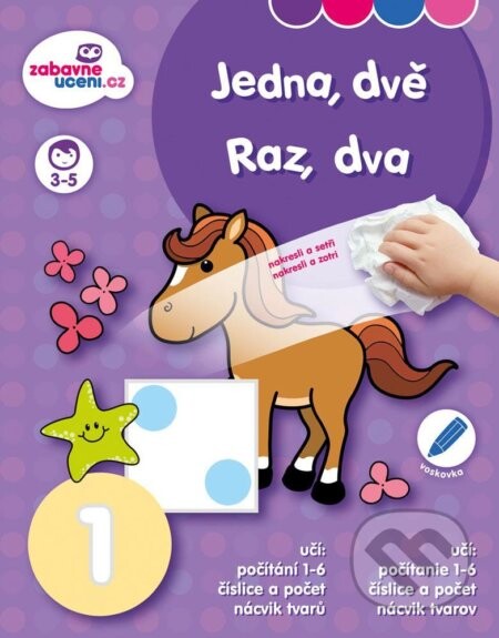 Zábavné učení Stíratelný sešit - Jedna, dvě - Ditipo a.s.