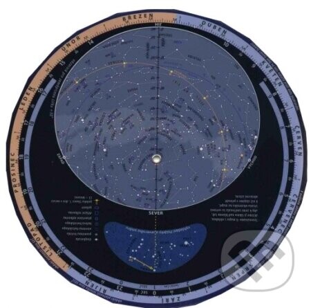 Otočná mapa hvězdné oblohy - Antonín Rükl