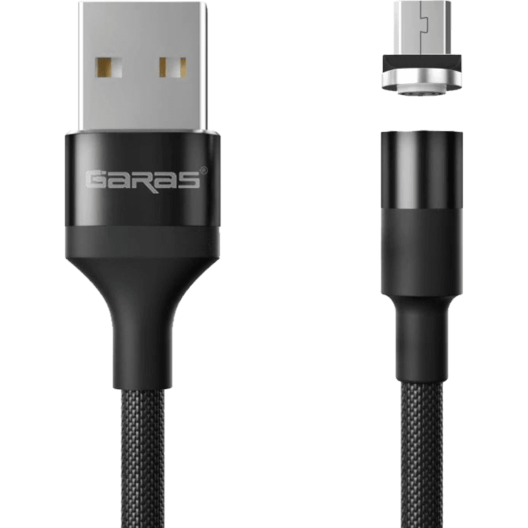 M1 - Magnetický USB kabel - Černý - Micro USB - 1 m