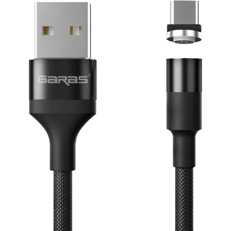 M1 - Magnetický USB kabel - Černý - USB C - 1 m
