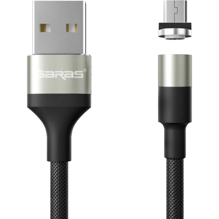 M1 - Magnetický USB kabel - Stříbrný - Micro USB - 1 m