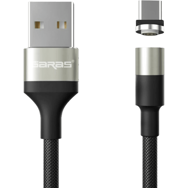M1 - Magnetický USB kabel - Stříbrný - USB C - 1 m