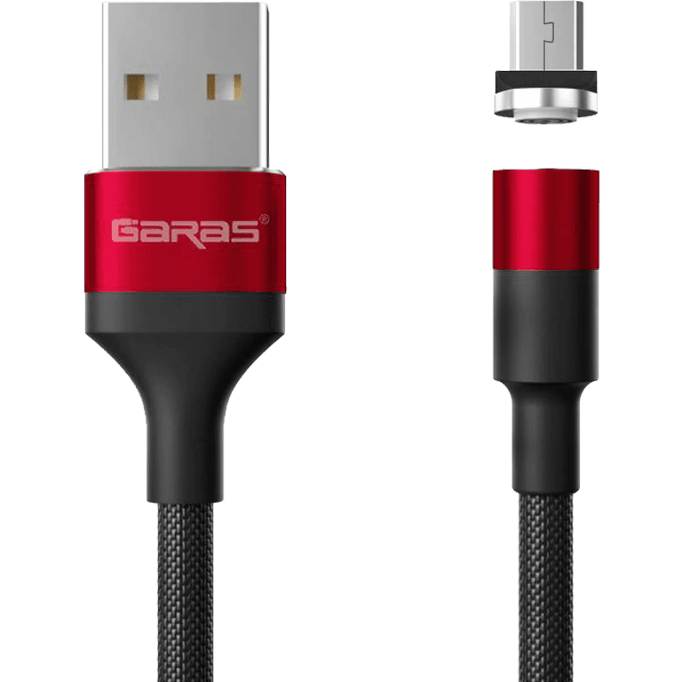 M1 - Magnetický USB kabel - Červený - Micro USB - 1 m