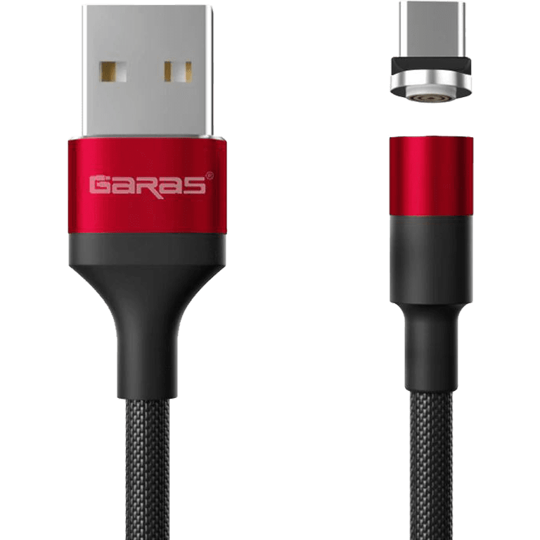 M1 - Magnetický USB kabel - Červený - USB C - 1 m