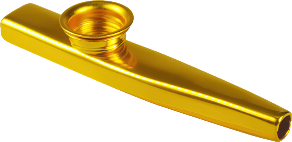 Hudební dechový nástroj Kazoo - Zlaté