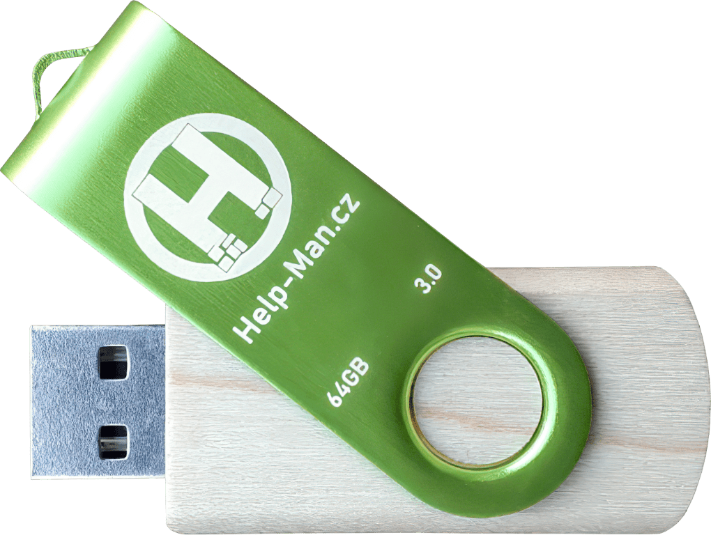Help-Man.cz USB Flash Disk 2.0 - 64 GB - Zelený