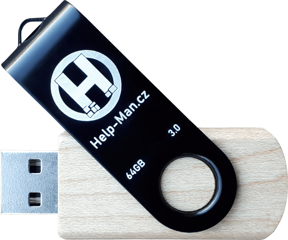Help-Man.cz USB Flash Disk 2.0 - 64 GB - Černá