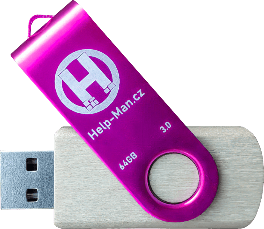 Help-Man.cz USB Flash Disk 2.0 - 64 GB - Růžová