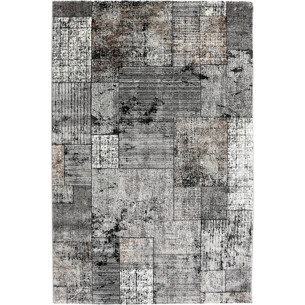 Novel TKANÝ KOBEREC, 120/170 cm, šedá, černá