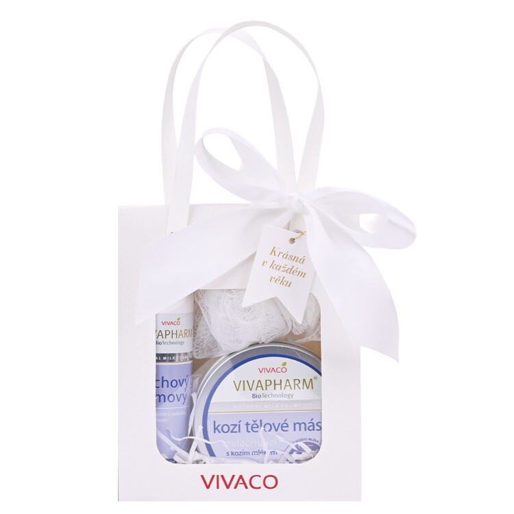 Vivaco VivaPharm Dárková taška kosmetiky s kozím mlékem