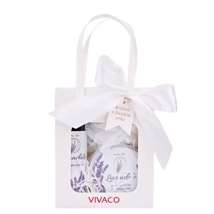 Vivaco Body Tip Dárková taška kosmetiky s levandulovým olejem