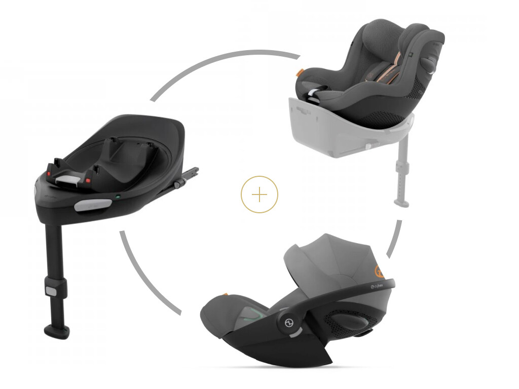Cybex set Cloud G i-Size Plus/Lava Grey-mid grey + Sirona G i-Size Plus/Lava Grey-mid grey + Základna G/Black