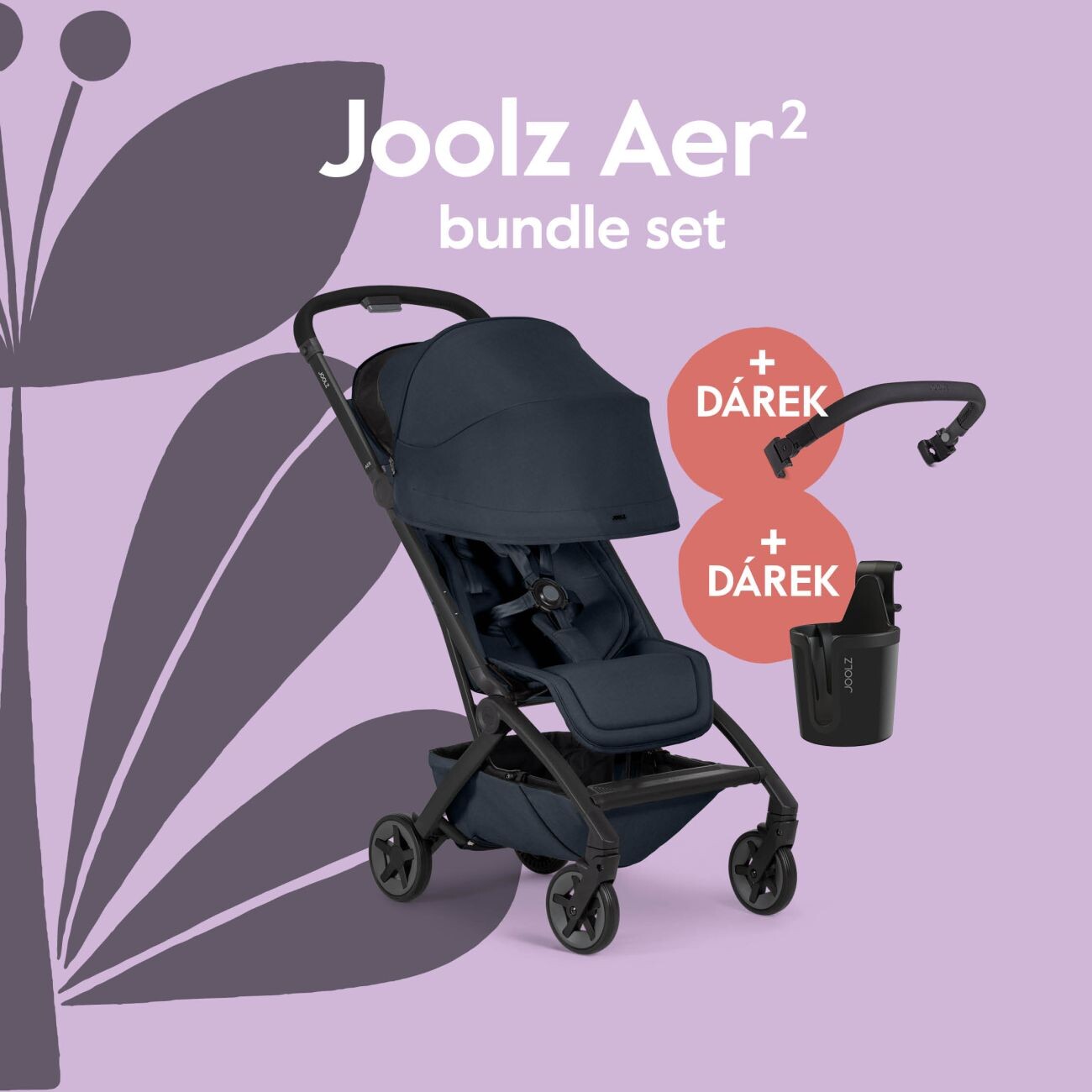 Joolz Joolz Aer2 kočárek BUNDLE SET | Dark Navy Blue