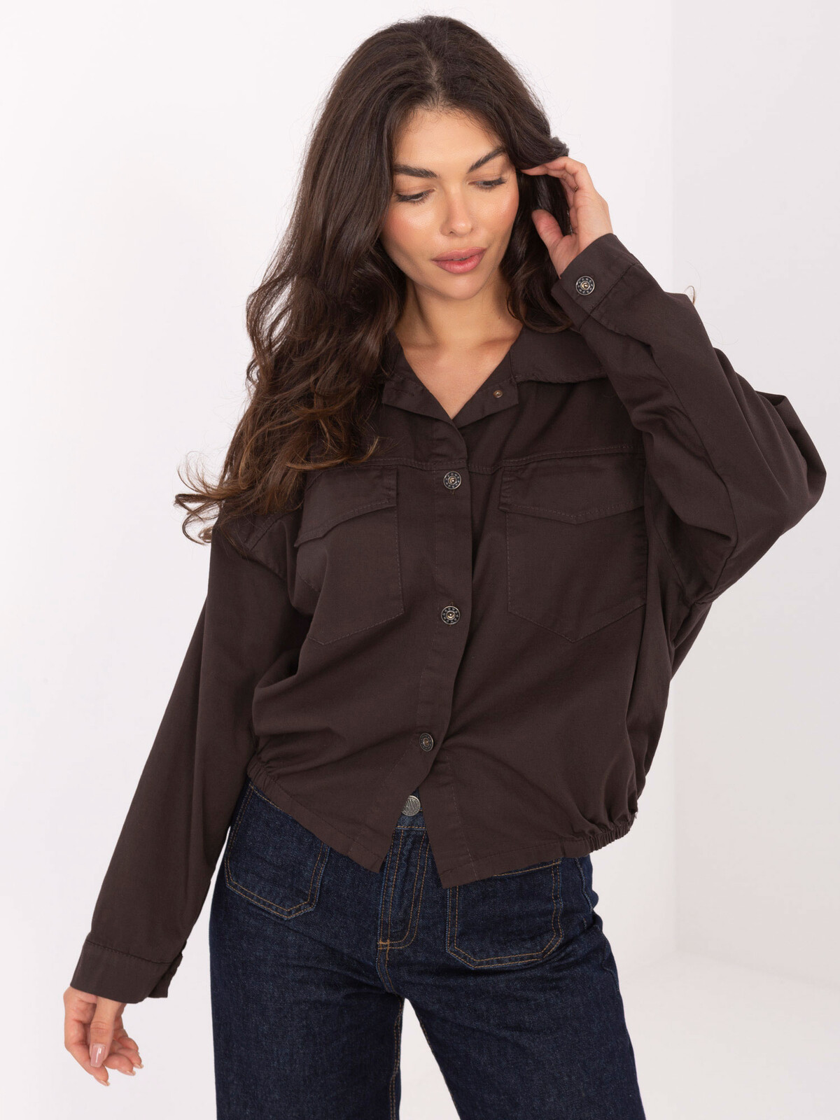 Shirt-IT-KS-FL9273.86-dark brown