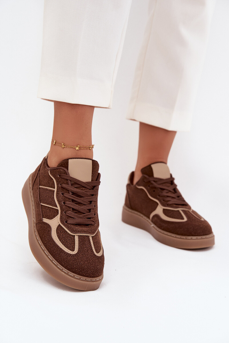 Boto Nízké dámské tenisky hnědé Brenelle