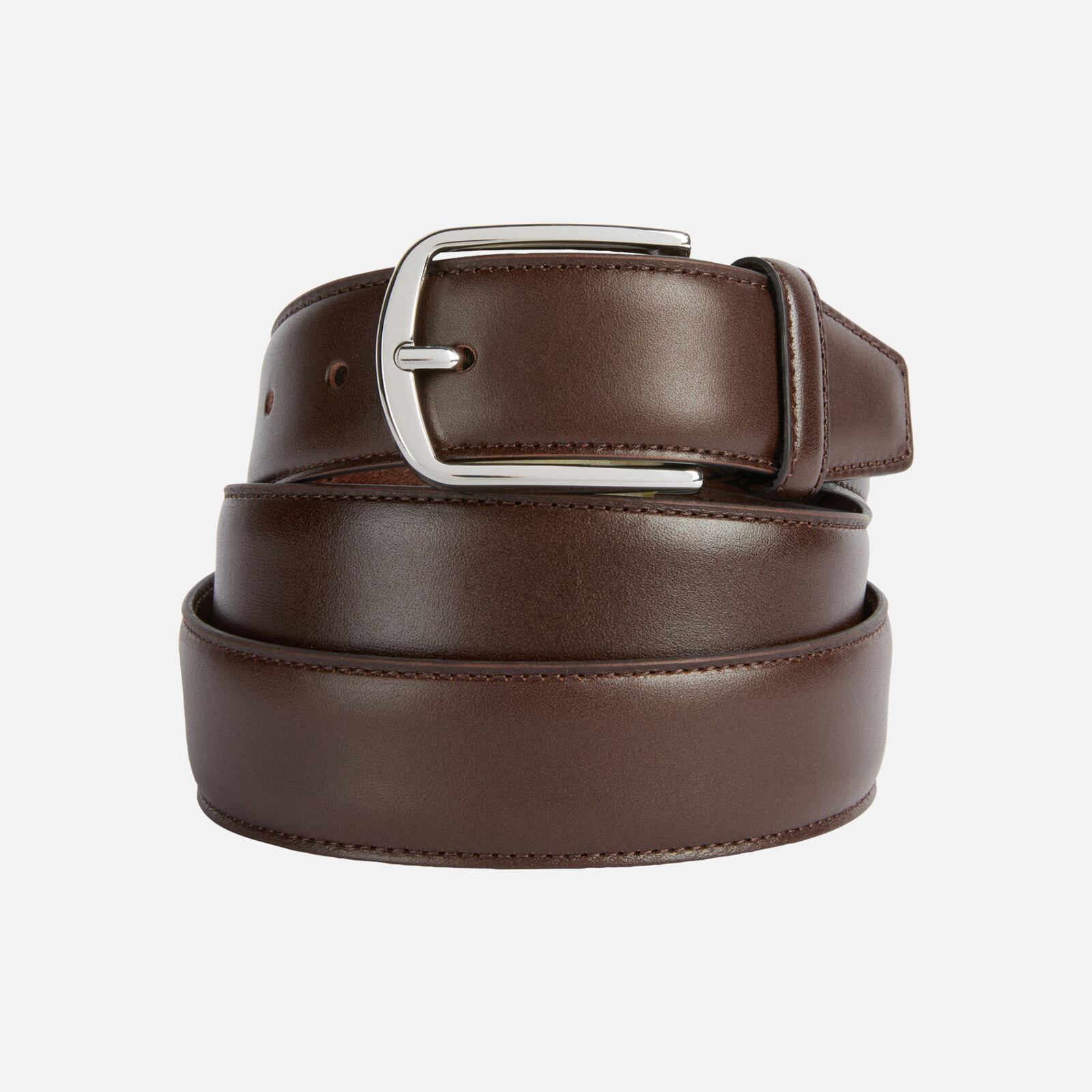 Hnědý pánský pásek Geox Belt - Pánské