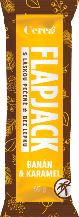 CereaBar Cerea Flapjack BANÁN a KARAMEL BEZ LEPKU 60g DMT 08/2026