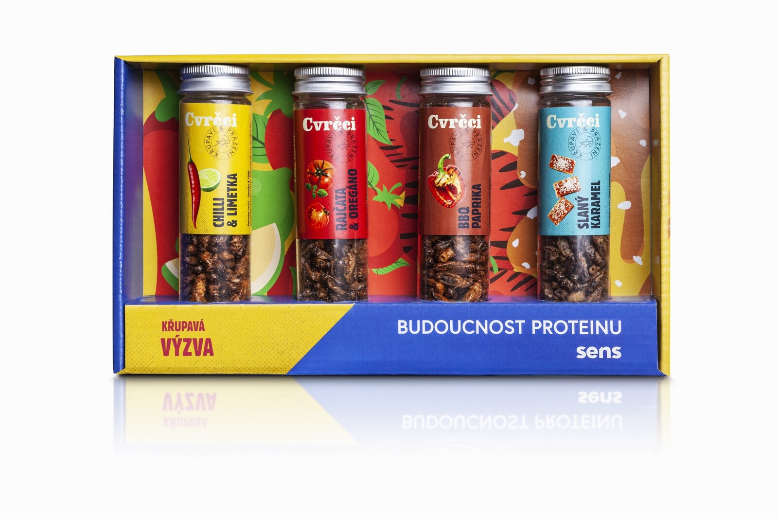 SENS Křupaví & pražení cvrčci - Dárkový set 4 chutí DMT 10/2025