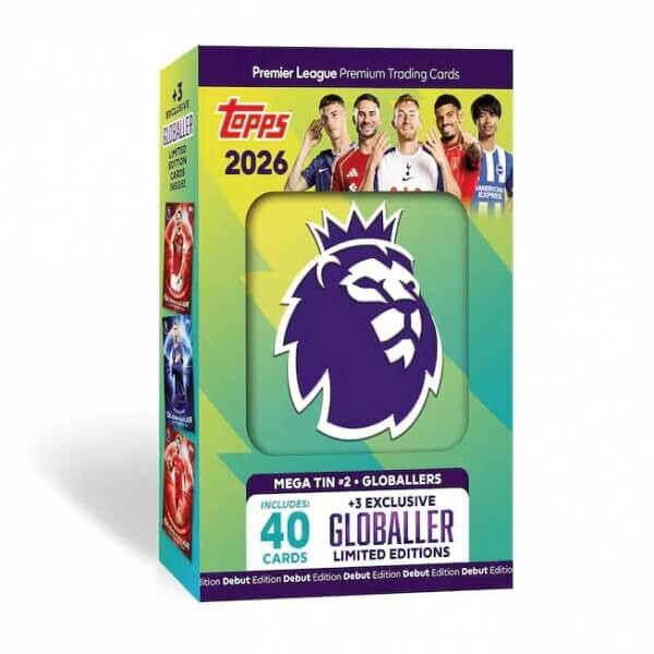 2025-2026 Topps Premier League Mega Tin #3 Big Game Ballers modrá - fotbalové karty