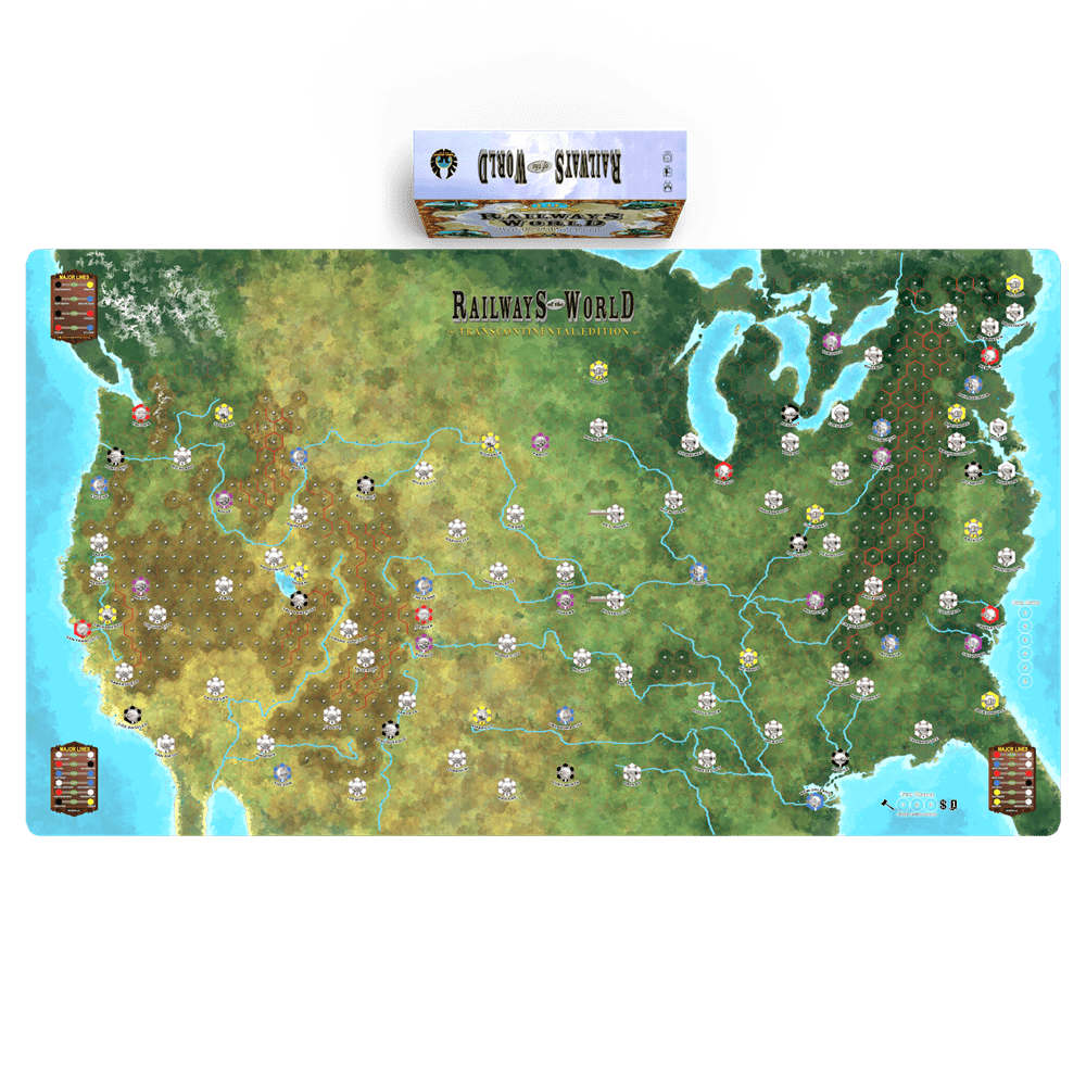 Eagle-Gryphon Games Railways of the World - Transcontinental playmat