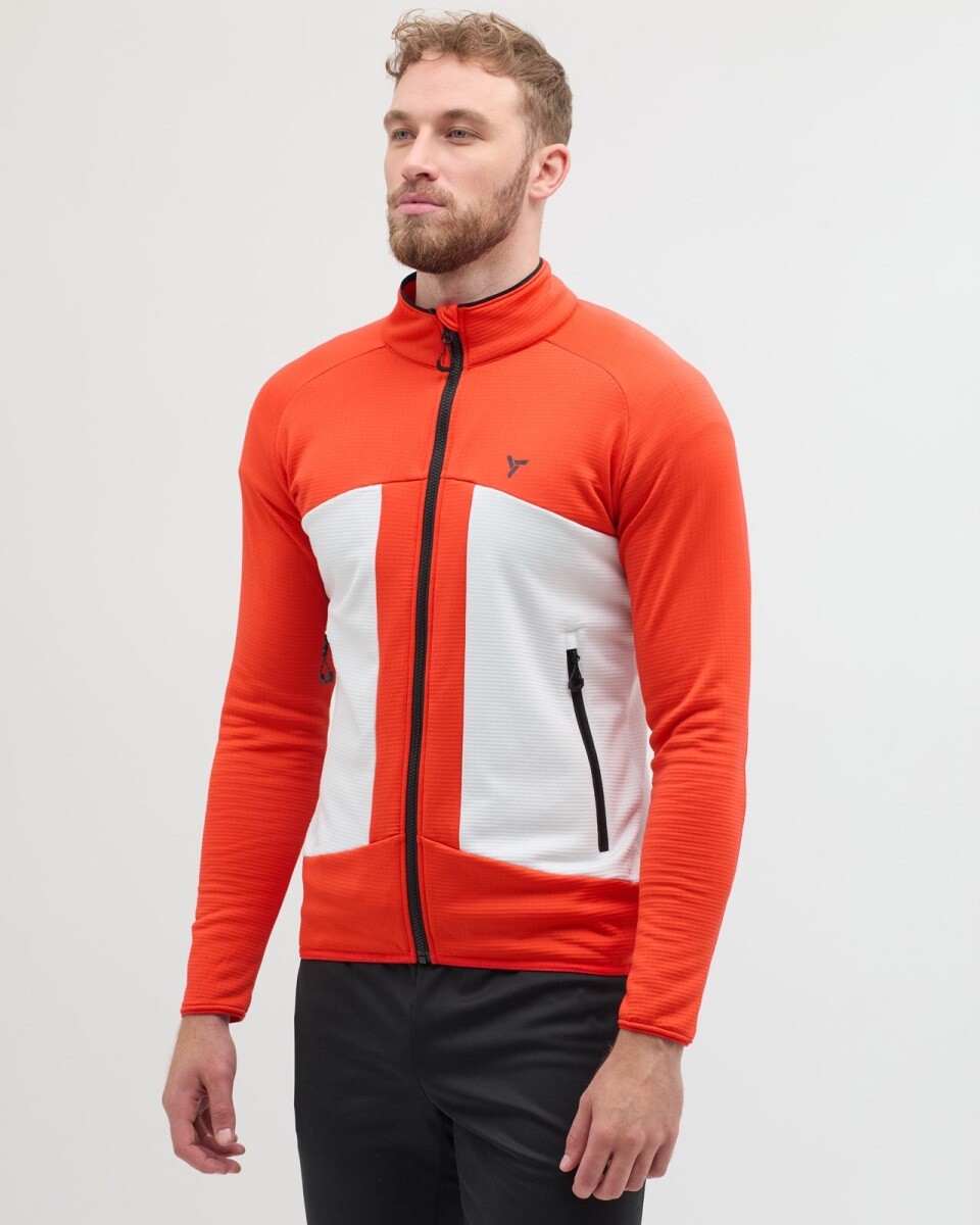 Pánská mikina silvini valdaoro červená/šedá s