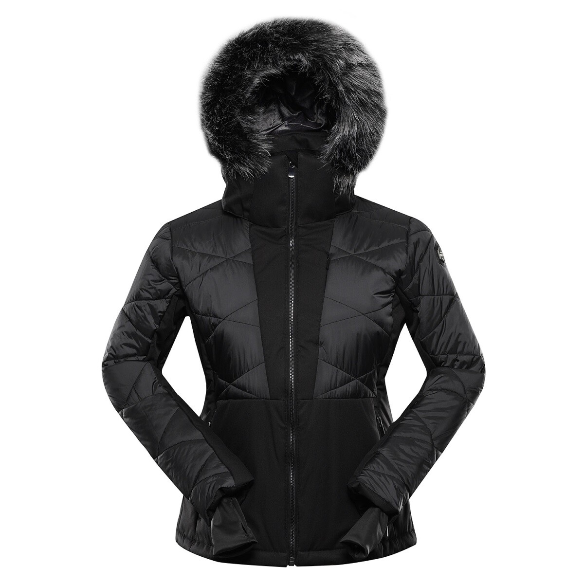 Dámská lyžařská bunda s ptx membránou alpine pro naddra černá xs