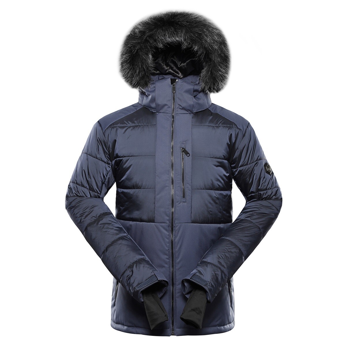 Pánská lyžařská bunda s ptx membránou alpine pro naddr šedá xs