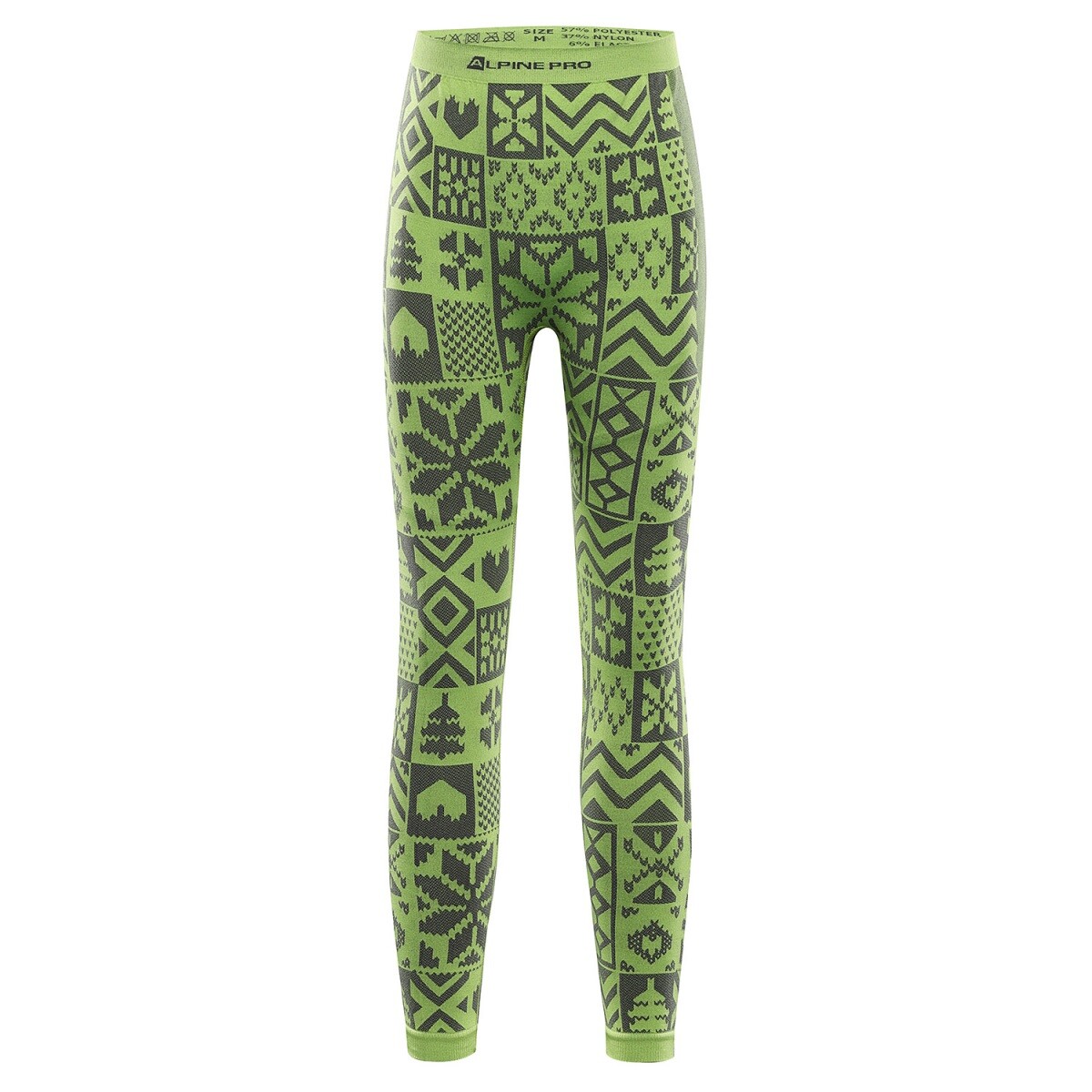 Dětské funkční prádlo - kalhoty alpine pro lesso zelená s