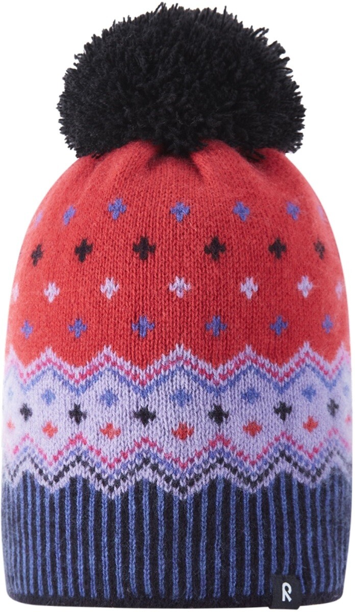 Dětská zimní čepice reima pohjoinen světle fialová 52-54