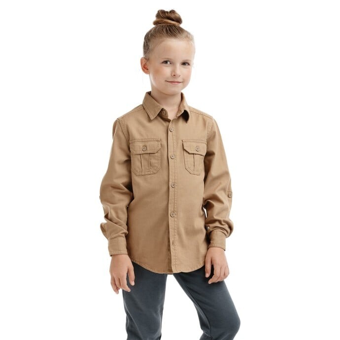 Dětská košile bushman malinalco hnědá 116