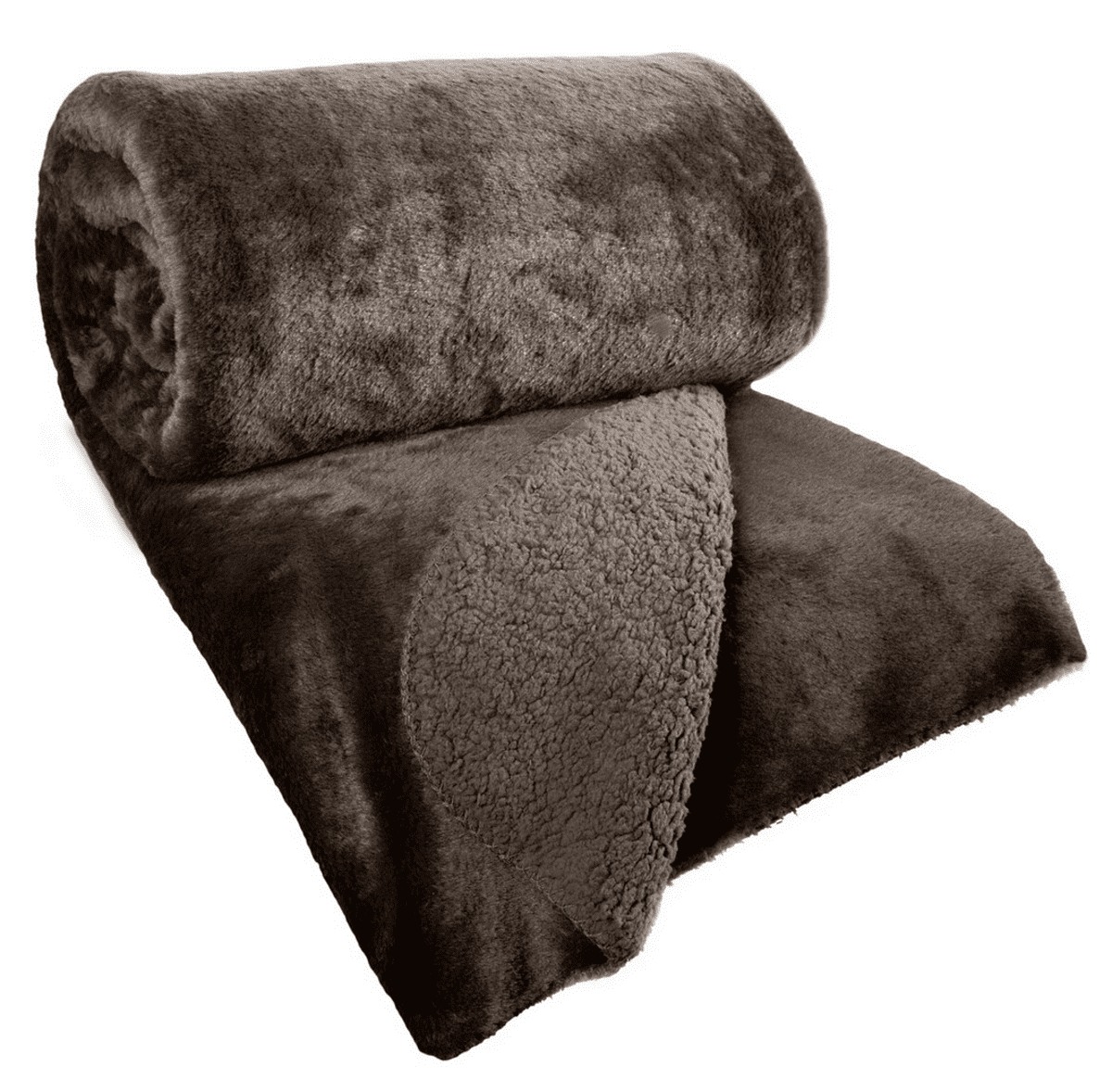 Přehoz na sedačku - pohovku - deka BERTA hnědá 170x210 cm Mybesthome