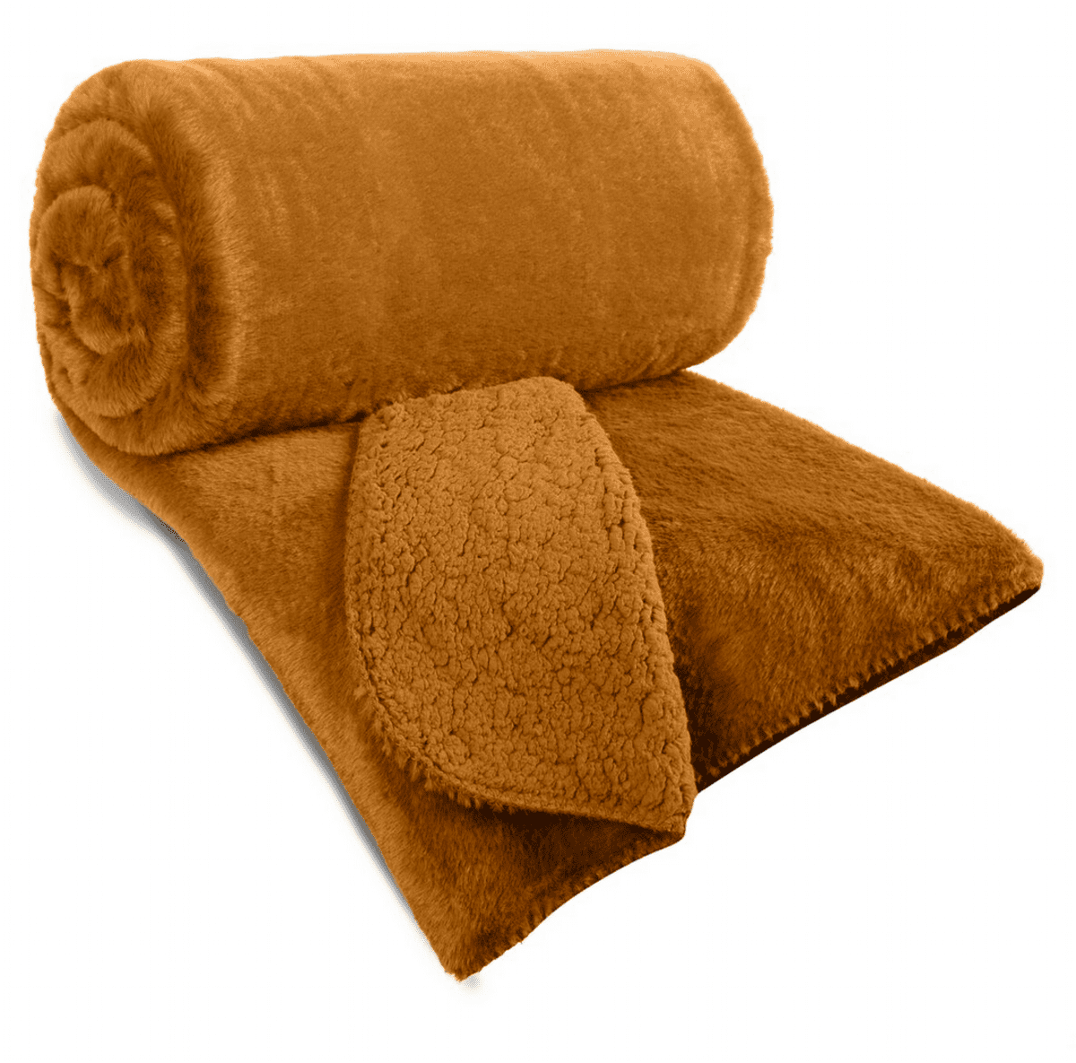 Přehoz na sedačku - pohovku - deka BERTA medová 170x210 cm Mybesthome