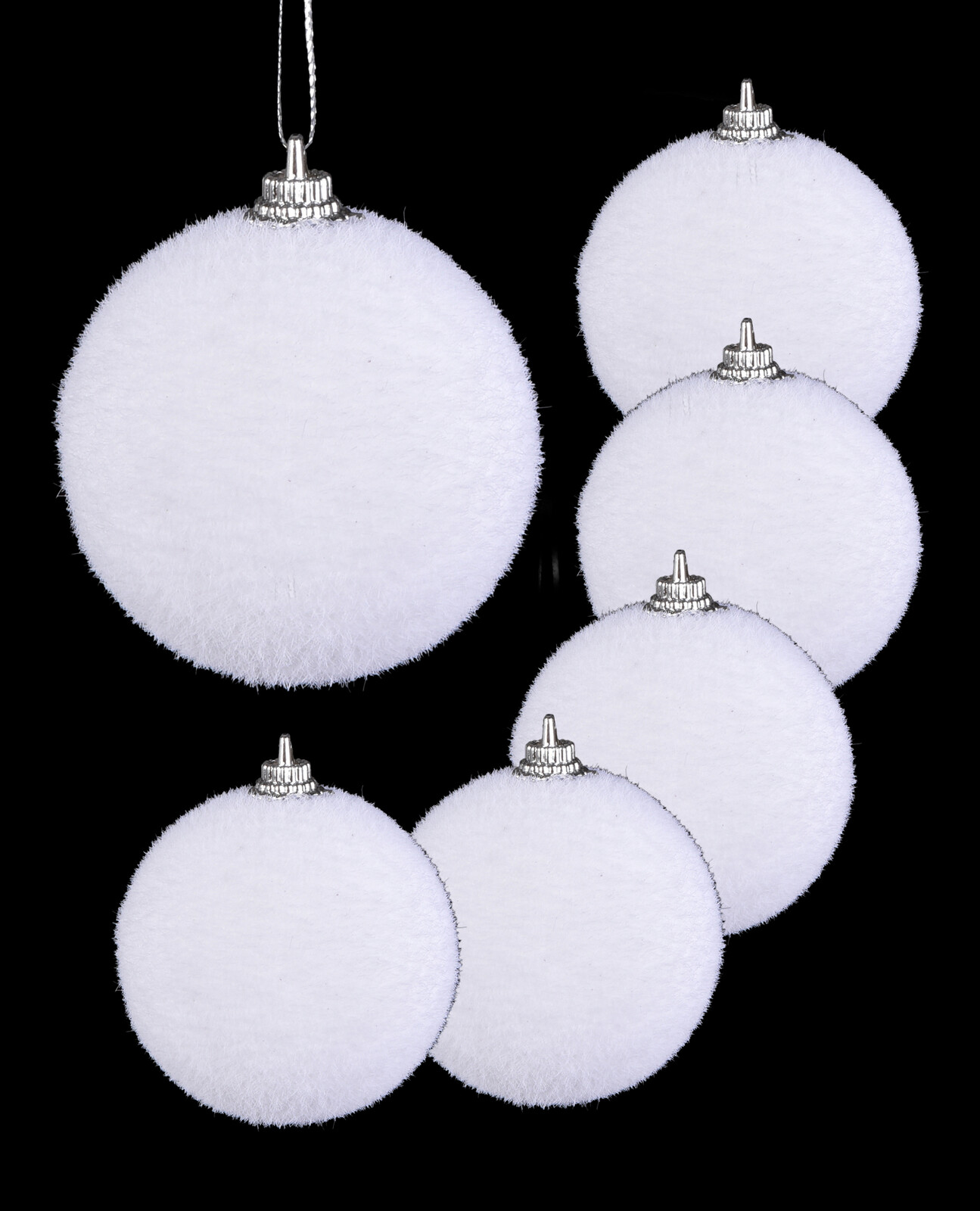 SNĚHULKY | nadýchané sněhobílé koule | 6 ks | Ø 6,5 cm