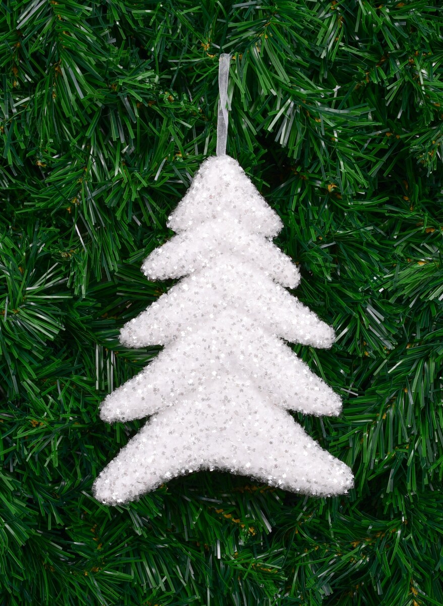 PERLEŤOVÝ STROMEK | závěsný třpytivý stromek s lametkami | 20 cm