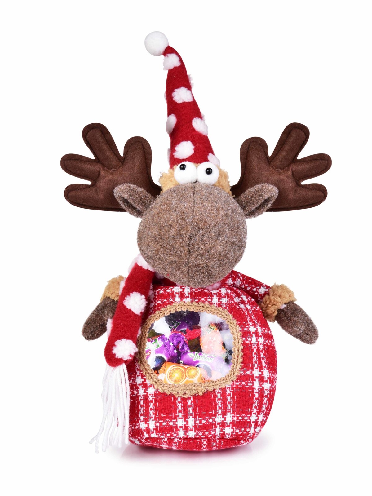 SOBÍK MIKULÁŠSKÝ | textilní plyšový sáček na nadílku | 45 cm