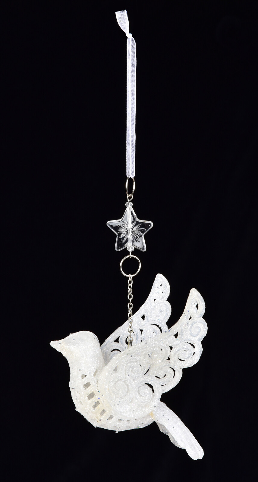 LEDOVÉ KRÁLOVSTVÍ | závěsná 3D ozdoba HOLUBICE | 9,5 cm