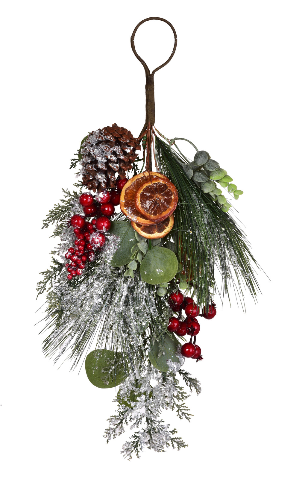 LESNÍ VÁNOCE | závěsná větvička s očkem | 50 cm