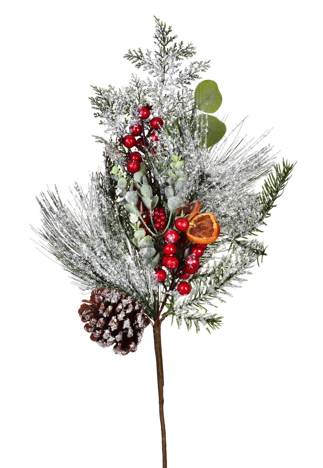ČERVENÝ HLOH | vánoční větvička k zapíchnutí | 65 cm