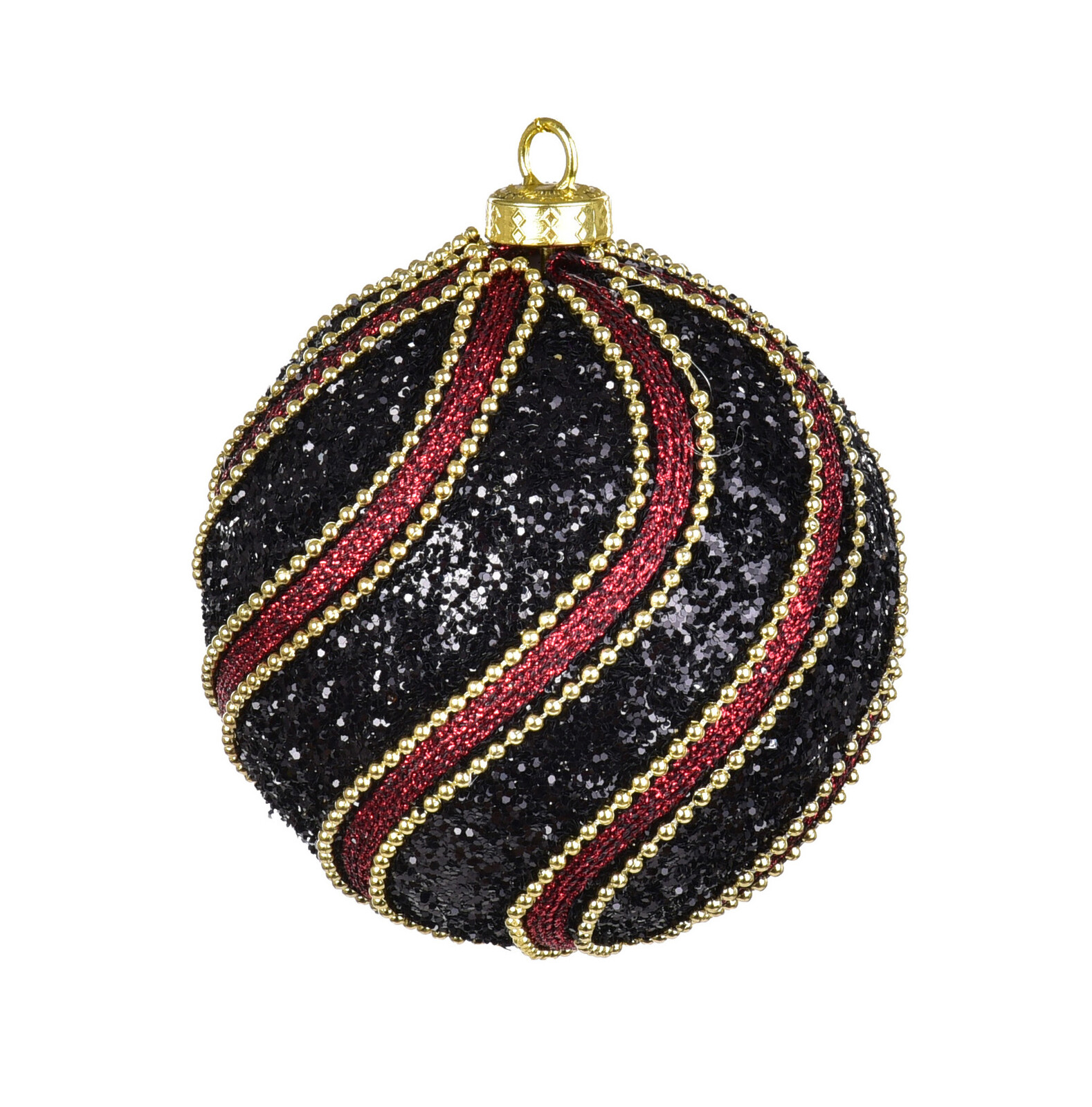 GRANÁTOVÁ SPIRÁLA | XL koule s luxusním zdobením | 9 cm