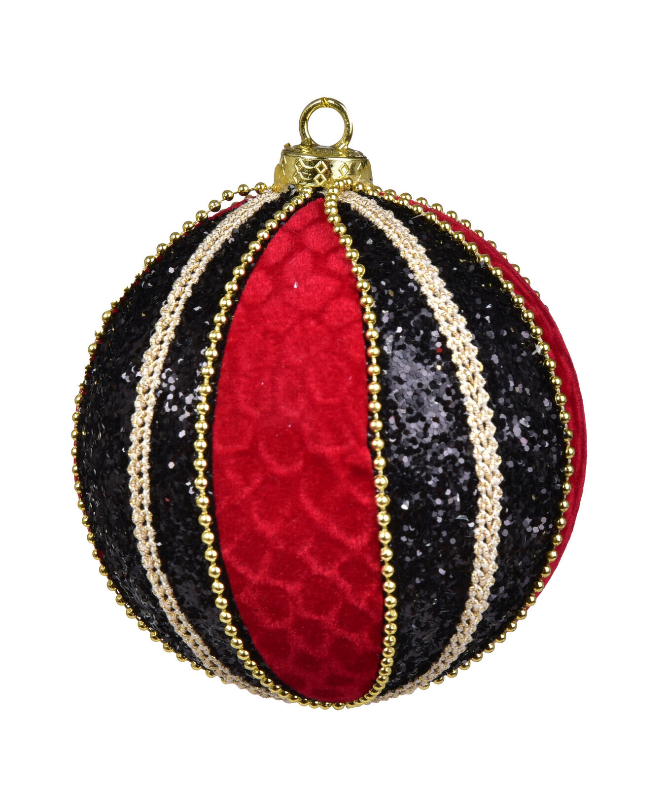 RED VELVET & ONYX | XL koule s luxusními detaily | 9 cm