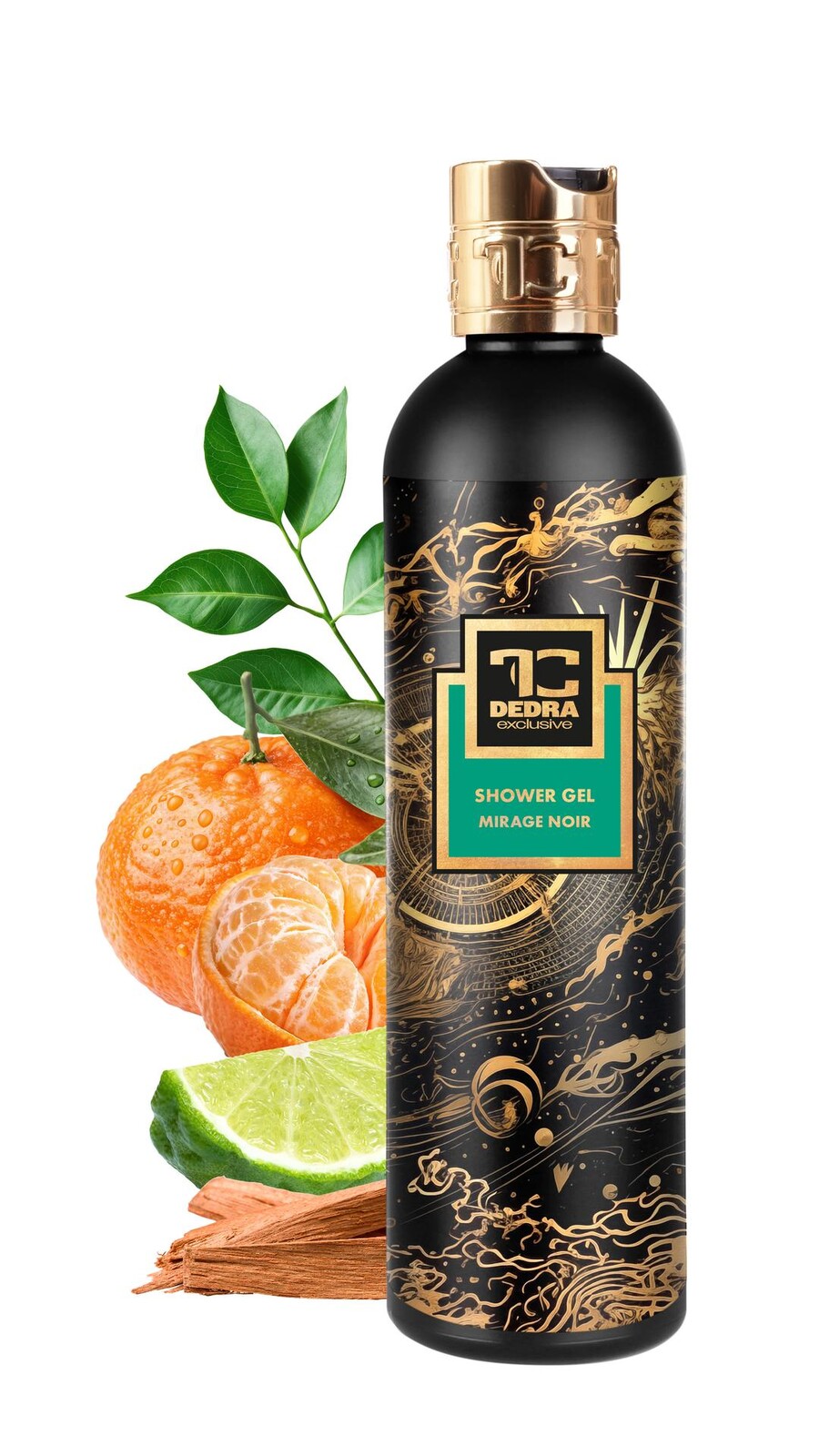 MIRAGE NOIR | exkluzivní šetrný sprchový gel s glycerinem & Aloe vera | 320 ml | FC DEDRA exclusive