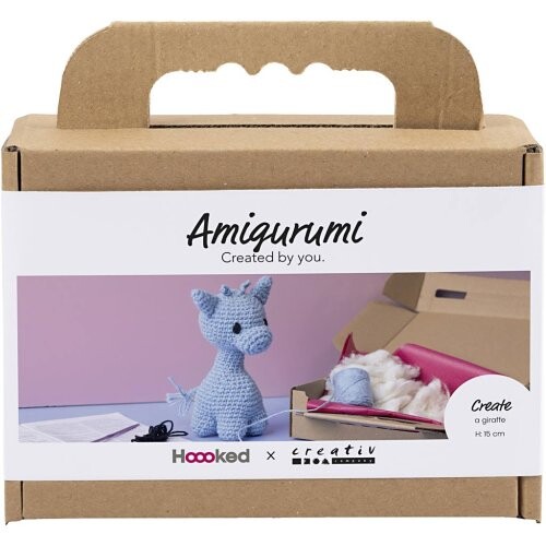 Amigurumi sada háčkování - ŽIRAFA modrá