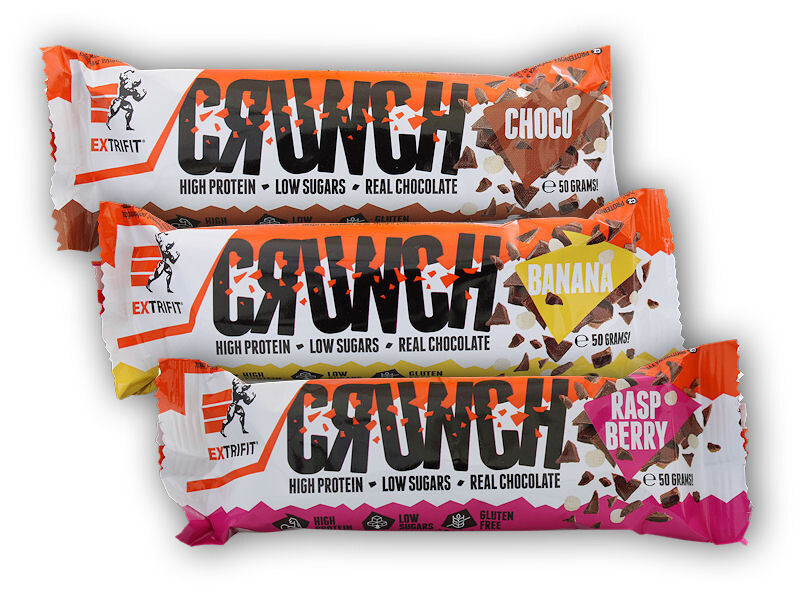 Extrifit Protein Bar Crunch 50g Varianta: chocolate