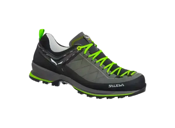 Salewa MS MTN Trainer 2 Leather pánské boty Smoked/Fluo Green vel. UK 9 / EU 43