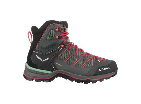 Salewa WS MTN Trainer Lite Mid Gore-Tex dámské boty Feld Green/Fluo Coral vel. UK 4,5 / EU 37