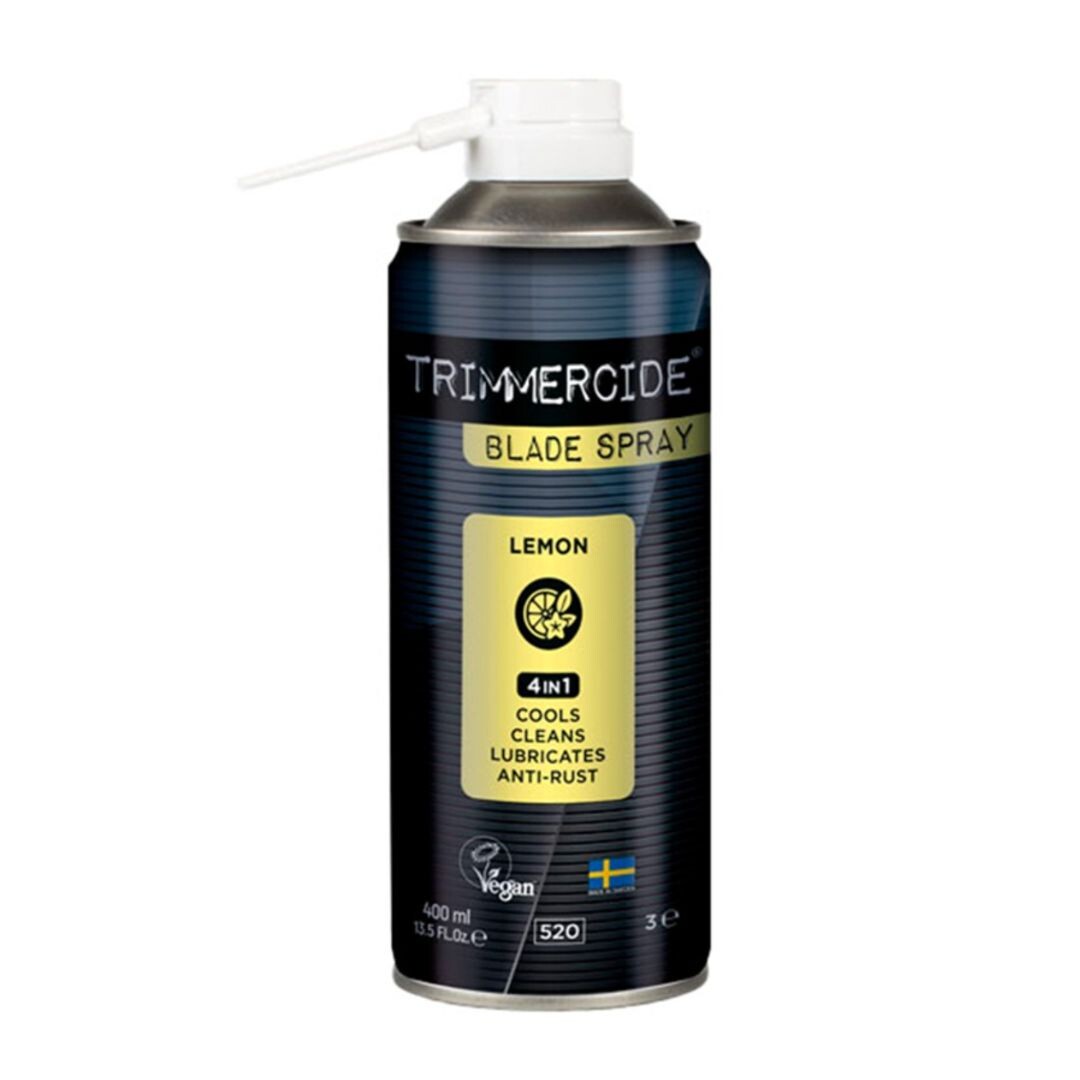 Trimmercide Blade Spray 4 in 1 - spreje na čištění, chlazení, ochranu čepelí, nůžek, 400 ml (různé vůně)